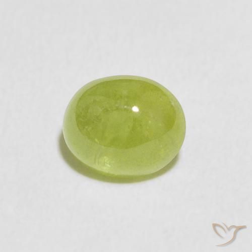 0.84ct 자연스러운 밝은 녹색 스피네, 타원형, 투명한