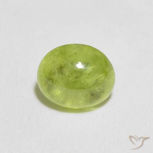 0.65ct 자연스러운 미디엄 그린 스피네, 타원형, 투명한
