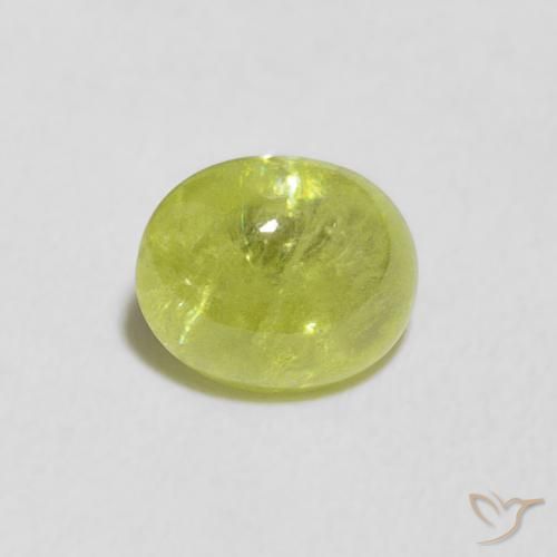 1.23ct 자연스러운 활기찬 녹색 스피네, 타원형, 투명한