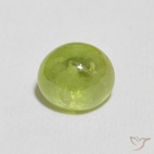 1.72ct 자연스러운 황록색 스피네, 타원형, 투명한