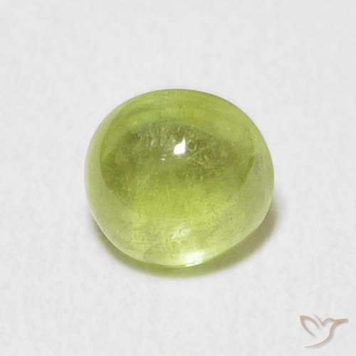 1.67ct 자연스러운 라임 그린 스피네, 타원형, 투명한