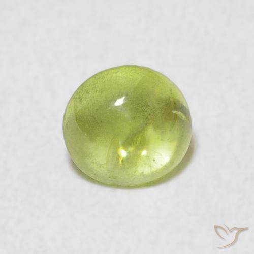 0.74ct 자연스러운 라임 그린 스피네, 타원형, 투명한