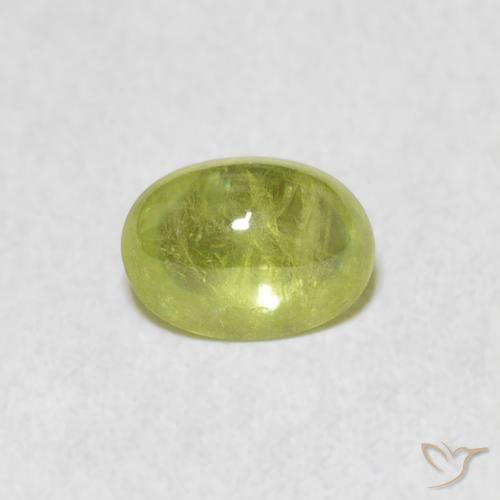1.40ct 자연스러운 라임 그린 스피네, 타원형, 투명한