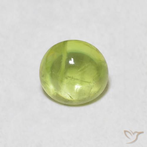 1.17ct 자연스러운 활기찬 황록색 스피네, 타원형, 투명한