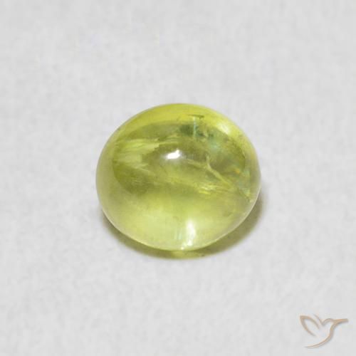 1.08ct 자연스러운 라임 그린 스피네, 타원형, 투명한