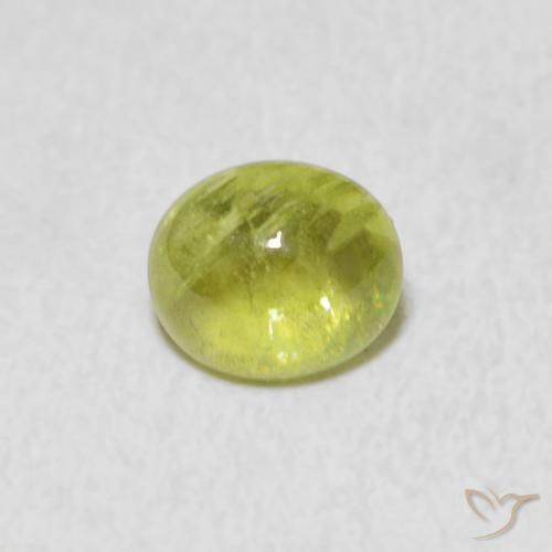 1.22ct 자연스러운 라임 그린 스피네, 타원형, 투명한