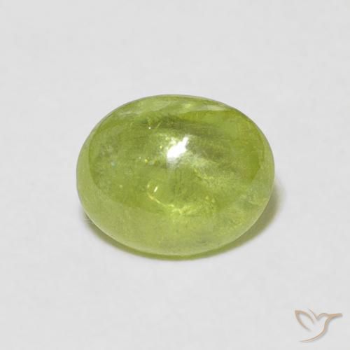 1.10ct 자연스러운 라임 그린 스피네, 타원형, 투명한