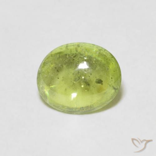 0.61ct 자연스러운 미디엄 그린 스피네, 타원형, 투명한