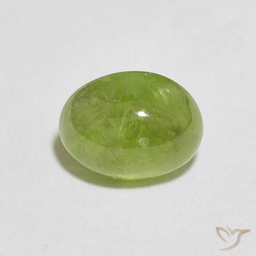 1.77ct 자연스러운 미디엄 그린 스피네, 타원형, 투명한