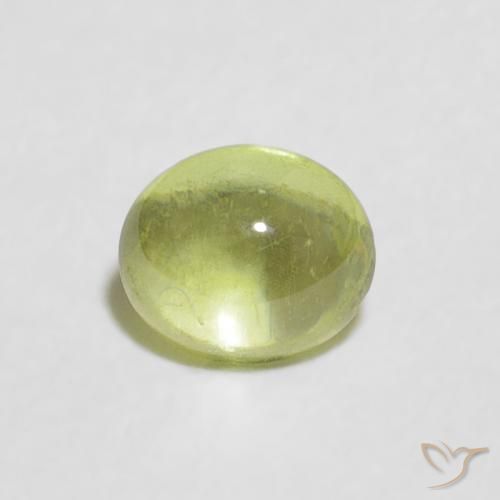 0.53ct 자연스러운 라임 그린 스피네, 타원형, 투명한
