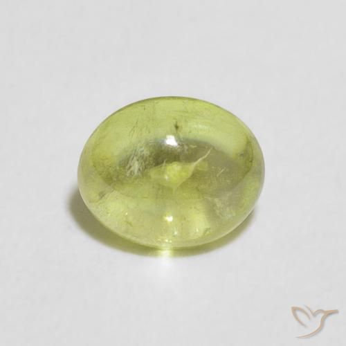 1.19ct 자연스러운 라임 그린 스피네, 타원형, 투명한