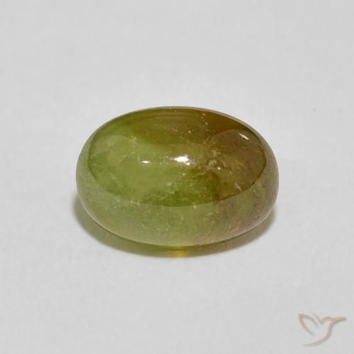 2.86ct 자연스러운 황록색 스피네, 타원형, 투명한