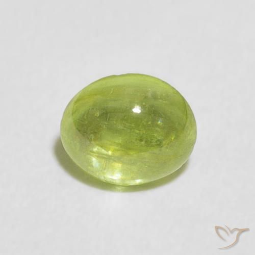 0.72ct 자연스러운 미디엄 그린 스피네, 타원형, 투명한