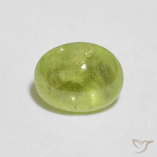 0.91ct 자연스러운 미디엄 그린 스피네, 타원형, 투명한