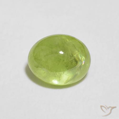 0.89ct 자연스러운 활기찬 녹색 스피네, 타원형, 투명한