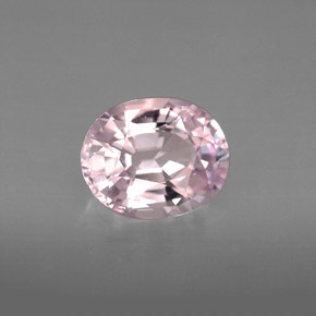 2.49캐럿 천연 라이트 퍼플 스피넬, 타원형 컷, 9.3×7.4 mm, VVS-VS