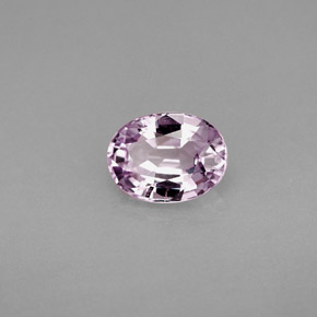 1.27캐럿 천연 핑크빛 퍼플 스피넬, 타원형 컷, 7.5×5.6 mm, VVS-VS