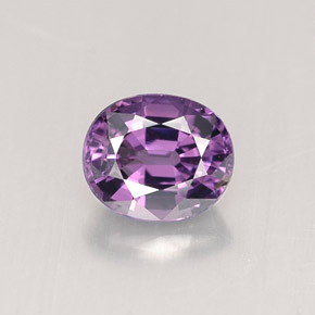 0.82캐럿 천연 바이올렛 스피넬, 타원형 컷, 6×5.1 mm, VVS-VS