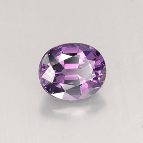 0.82캐럿 천연 바이올렛 스피넬, 타원형 컷, 6×5.1 mm, VVS-VS