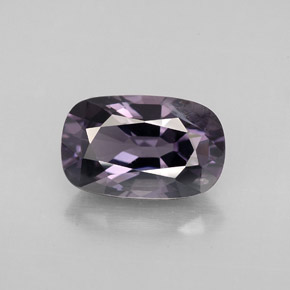2.84캐럿 천연 딥 바이올렛 스피넬, 쿠션 컷, 10.4×6.6 mm, VS-SI