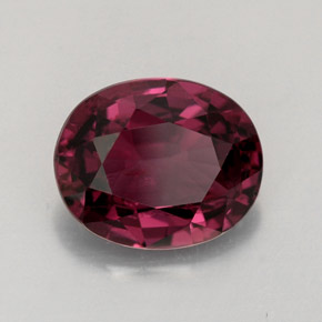 2.79캐럿 천연 보랏빛 레드 스피넬, 타원형 컷, 9.4×7.7 mm, VS-SI