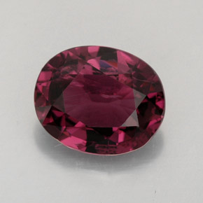 2.79캐럿 천연 보랏빛 레드 스피넬, 타원형 컷, 9.4×7.7 mm, VS-SI