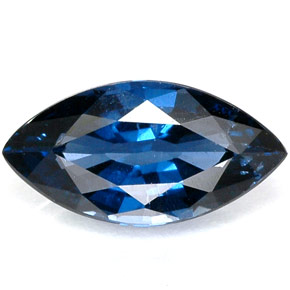 1.18캐럿 천연 블루 스피넬, 마퀴즈, 9.8×5.1 mm, VVS-VS