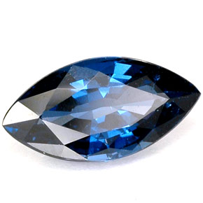 1.18캐럿 천연 블루 스피넬, 마퀴즈, 9.8×5.1 mm, VVS-VS