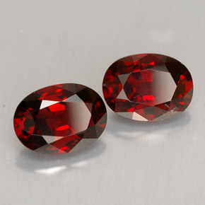 캐럿 천연 딥 레드 스피넬 보석, 타원형 컷, 7.6×5.6 mm, VS