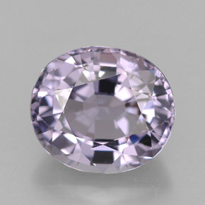 2.22캐럿 천연 블루 바이올렛 스피넬, 타원형 컷, 8.2×7.2 mm, VS-SI