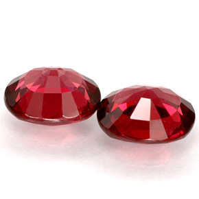 캐럿 천연 레드 스피넬 보석, 타원형 컷, 6.1×5.1 mm, VVS-VS