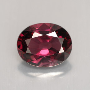 2.23캐럿 천연 보랏빛 레드 스피넬, 타원형 컷, 8.8×7.1 mm, VVS-VS