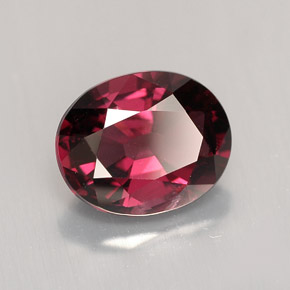 2.23캐럿 천연 보랏빛 레드 스피넬, 타원형 컷, 8.8×7.1 mm, VVS-VS