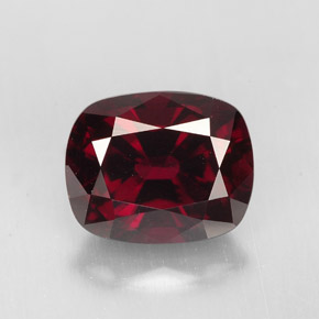 2.79캐럿 천연 딥 레드 스피넬, 쿠션 컷, 8.9×7.2 mm, VS