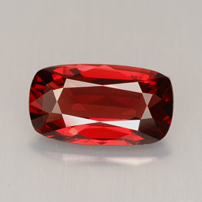 1.95캐럿 천연 레드 오렌지 스피넬, 쿠션 컷, 10.4×5.8 mm, VS