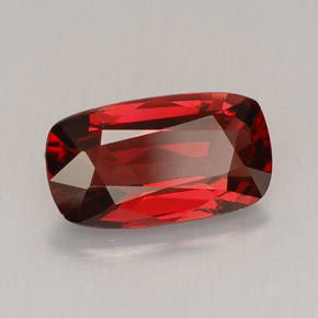 1.95캐럿 천연 레드 오렌지 스피넬, 쿠션 컷, 10.4×5.8 mm, VS