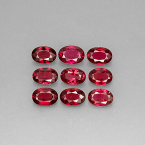 캐럿 천연 레드 스피넬 보석, 타원형 컷, 6.1×4.3 mm, VS
