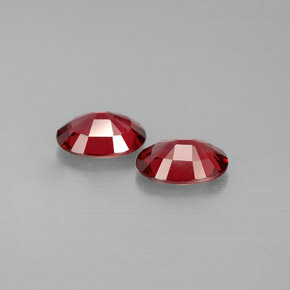 캐럿 천연 레드 스피넬 보석, 타원형 컷, 6.6×4.7 mm, VS