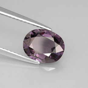 2.03캐럿 천연 딥 바이올렛 스피넬, 타원형 컷, 9×7 mm, VVS-VS