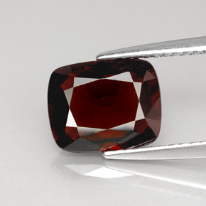 2.83캐럿 천연 딥 오렌지 레드 스피넬, 쿠션 컷, 9.4×7.6 mm, VVS
