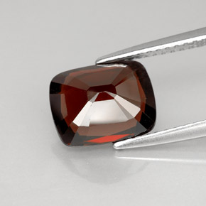 2.83캐럿 천연 딥 오렌지 레드 스피넬, 쿠션 컷, 9.4×7.6 mm, VVS