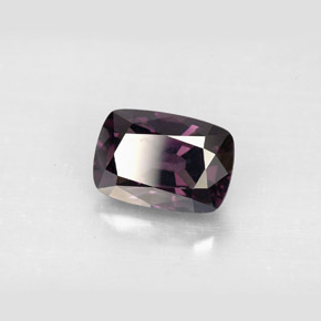 2.70캐럿 천연 딥 퍼플 스피넬, 쿠션 컷, 9.6×6.6 mm, VVS