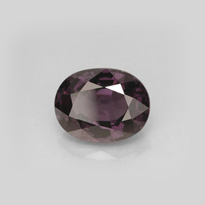 4.16캐럿 천연 딥 퍼플 스피넬, 타원형 컷, 10.9×8.5 mm, VVS-VS
