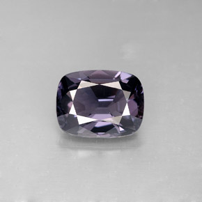 2.32캐럿 천연 딥 그레이 바이올렛 스피넬, 쿠션 컷, 9×6.9 mm, VS