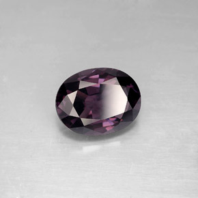 2.32캐럿 천연 딥 바이올렛 스피넬, 타원형 컷, 9.3×7.3 mm, VVS-VS