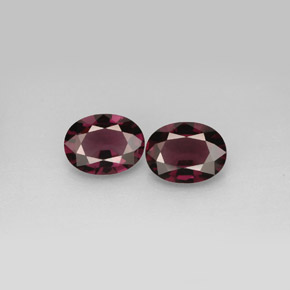 캐럿 천연 딥 퍼플 스피넬 보석, 타원형 컷, 8.1×6.1 mm, VVS-VS