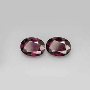 캐럿 천연 딥 퍼플 스피넬 보석, 타원형 컷, 8.1×6.1 mm, VVS-VS