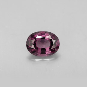 1.44캐럿 천연 핑크빛 퍼플 스피넬, 타원형 컷, 8.1×6.2 mm, VS