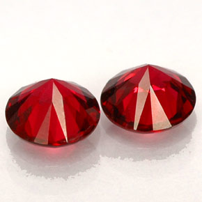 캐럿 천연 레드 스피넬 보석, 라운드 컷, 4.57 mm, VS