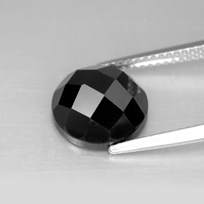 5.03캐럿 천연 검정색 스피넬, 라운드 컷, 10.29 mm, 불투명체